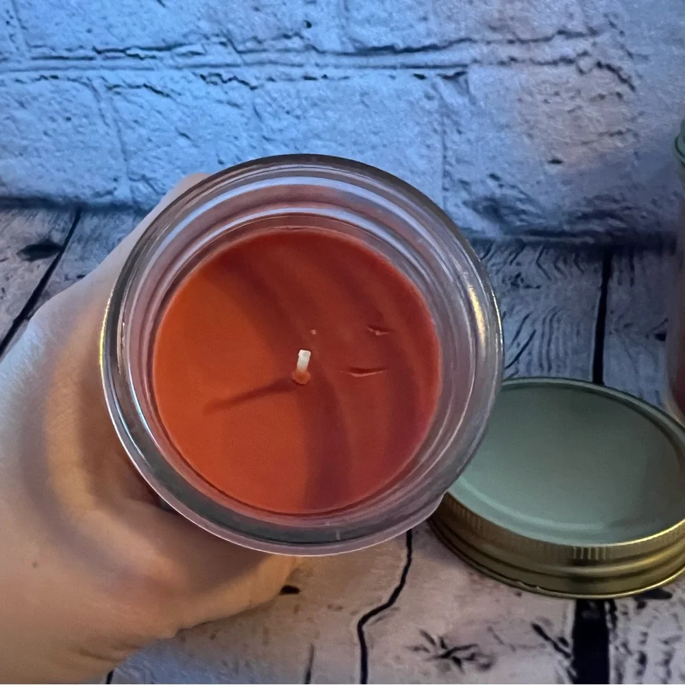 The Scented Candle Mason Jar Candles Apple‎ and Vetiver NEW